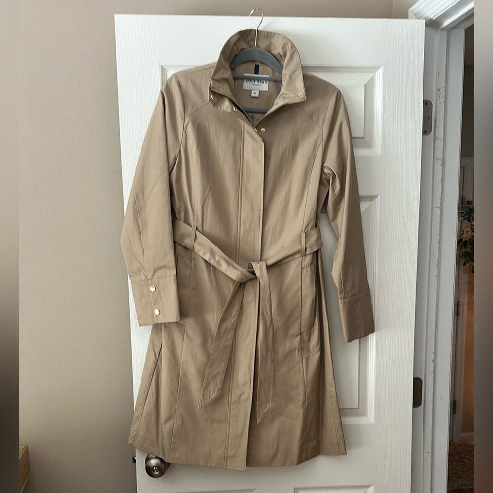 Cole Haan Signature Tan Trench Coat Classic Long Style